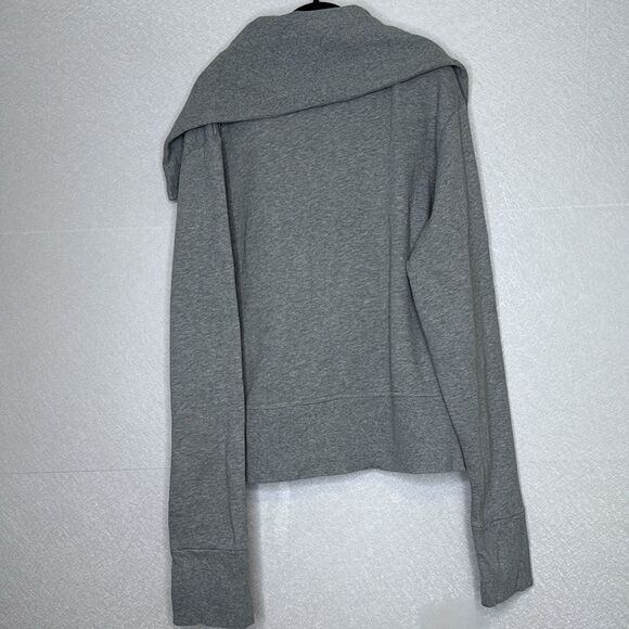 Norma Kamali Shawl Collar Snap Front Sweatshirt 2X - Picture 4 of 4